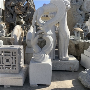 Hand Carved Natural Stone Statues Marble Garden Sculptures